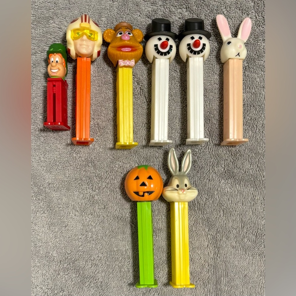 8 Vintage PEZ Dispensers